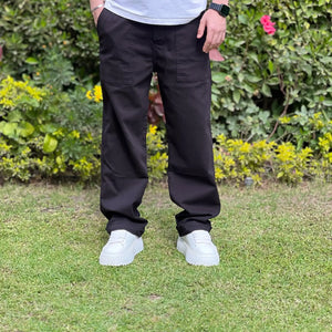 zara faded straight leg trouser