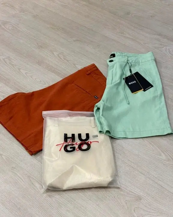 HUGO Men's Premium Cotton Shorts – Casual Summer Fit