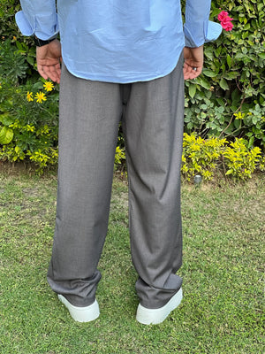 zara classic wide leg trousers