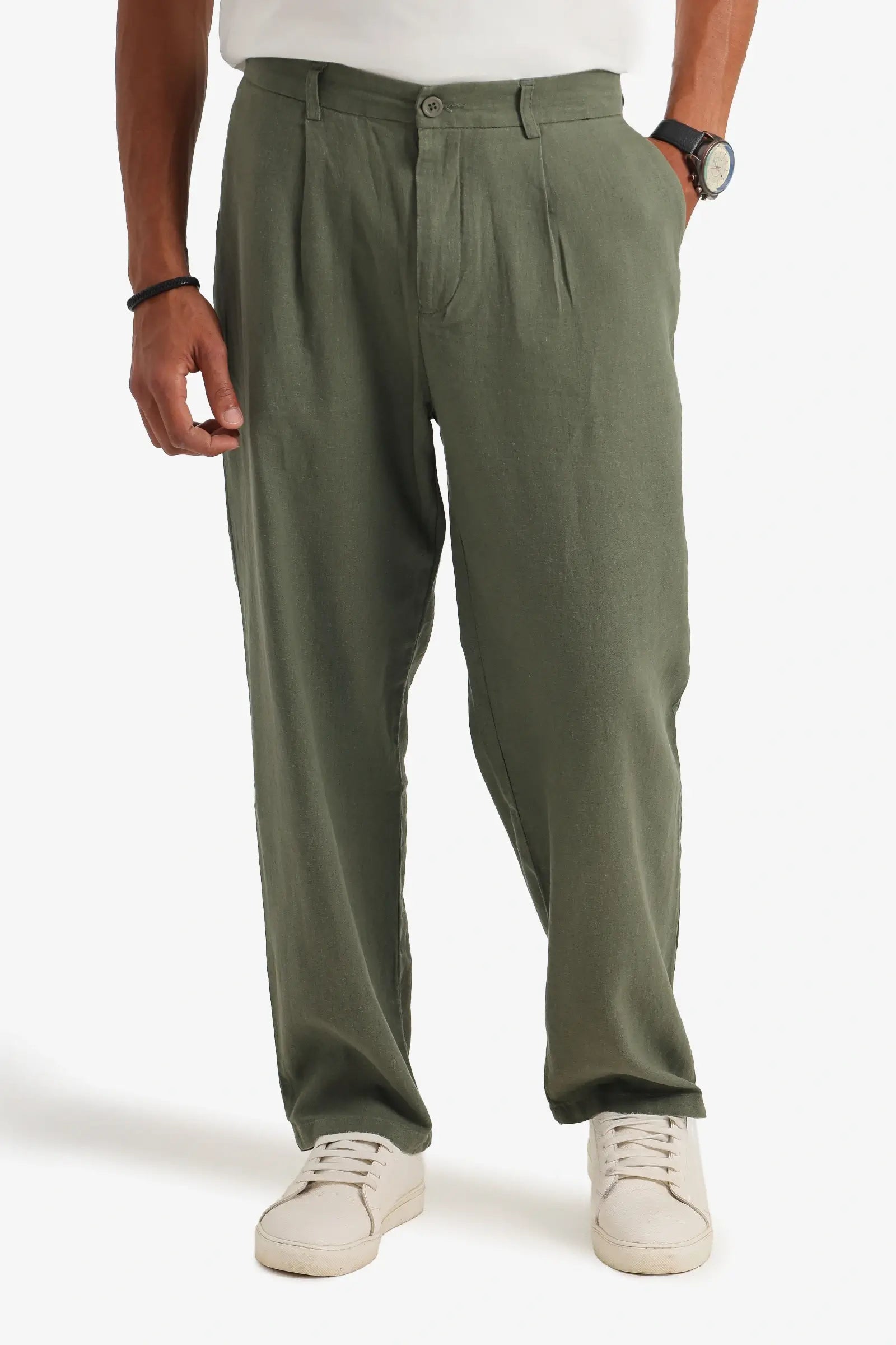 zara regular linen pant