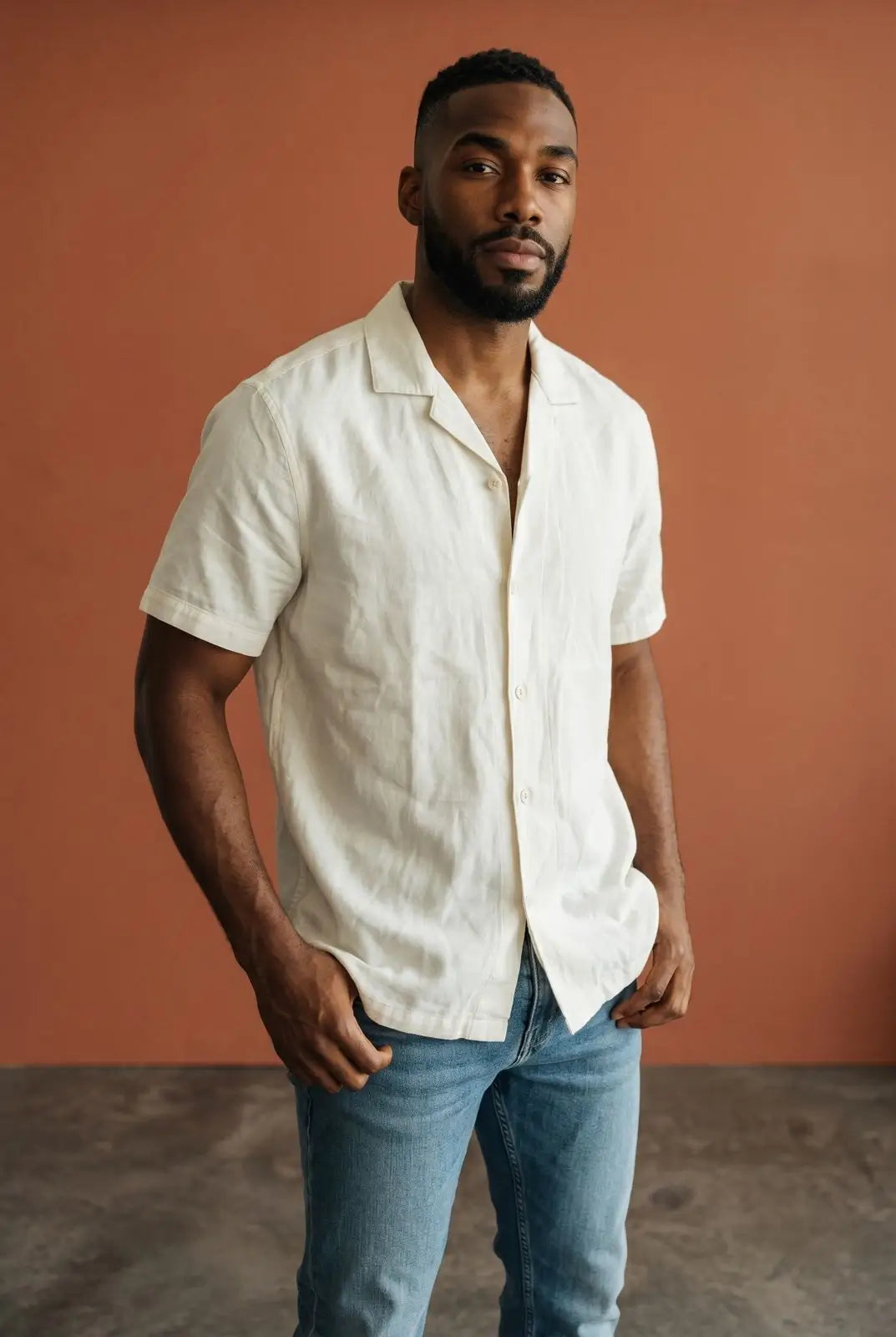 zara linen blend shirt