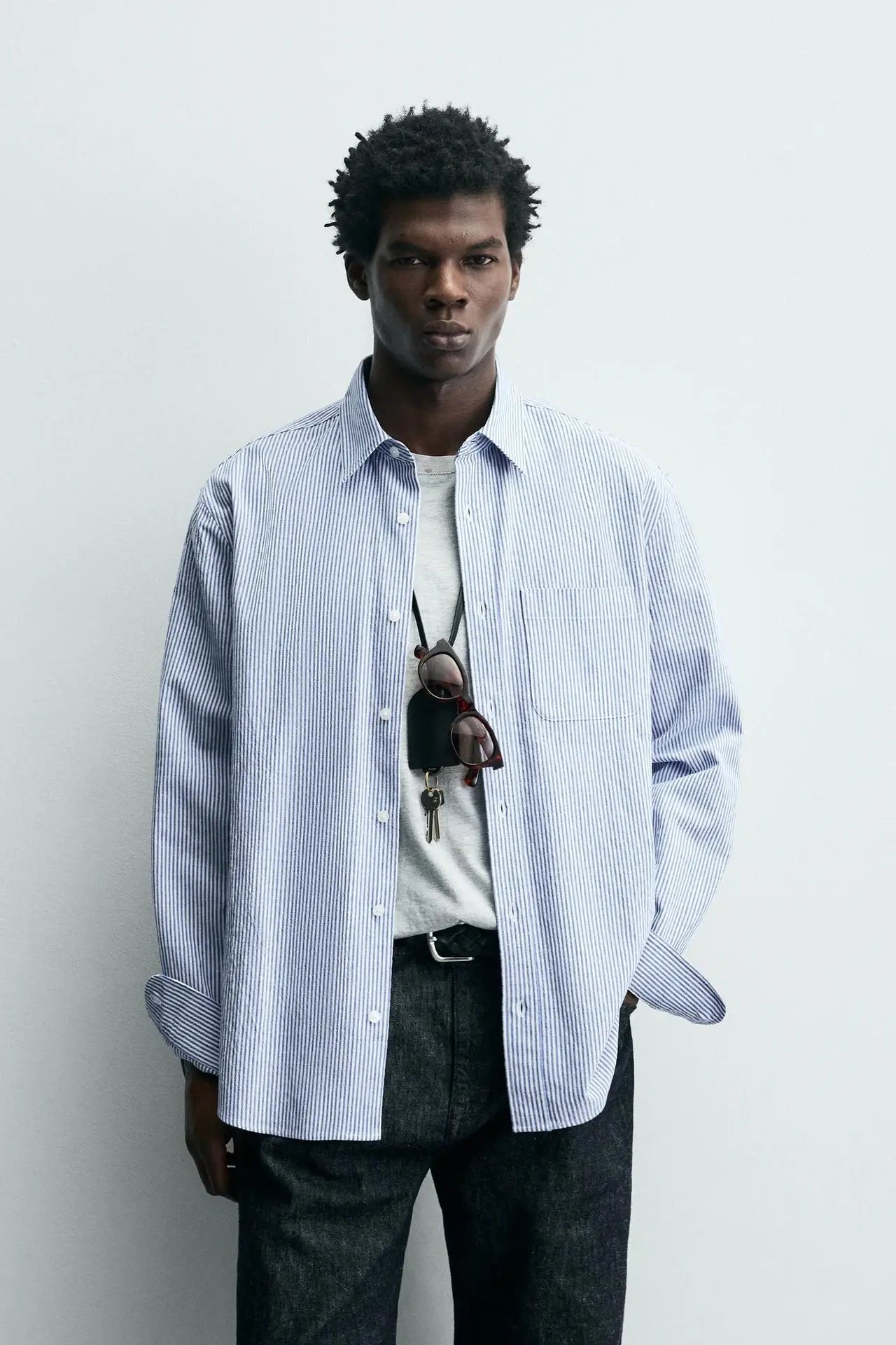 ZARA Striped Relaxed Fit Shirt