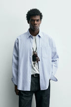 ZARA Striped Relaxed Fit Shirt