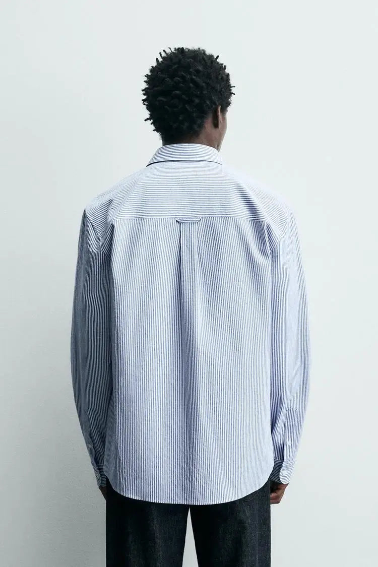 ZARA Striped Relaxed Fit Shirt