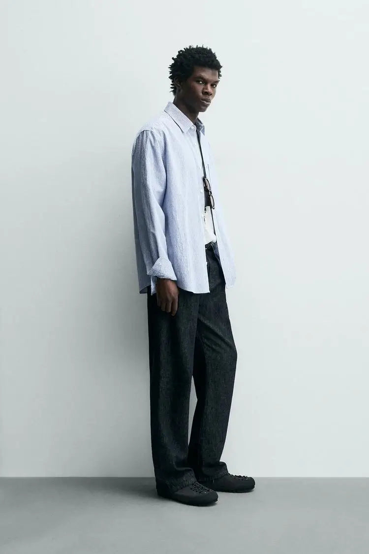 ZARA Striped Relaxed Fit Shirt