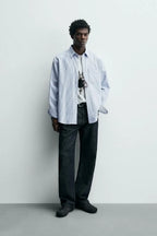 ZARA Striped Relaxed Fit Shirt
