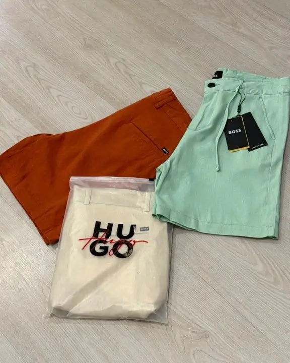 HUGO Men's Premium Cotton Shorts – Casual Summer Fit