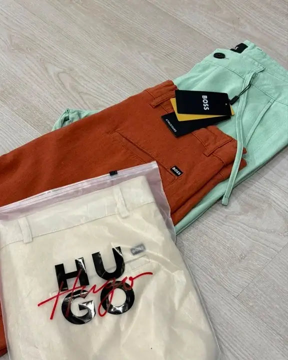 HUGO Men's Premium Cotton Shorts – Casual Summer Fit
