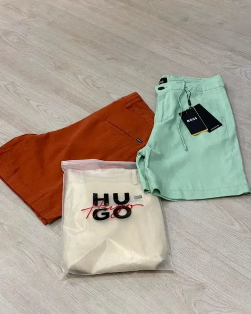 HUGO Men's Premium Cotton Shorts – Casual Summer Fit