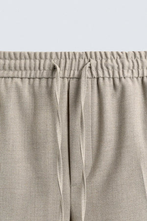 zara comfort jogger waist trousers