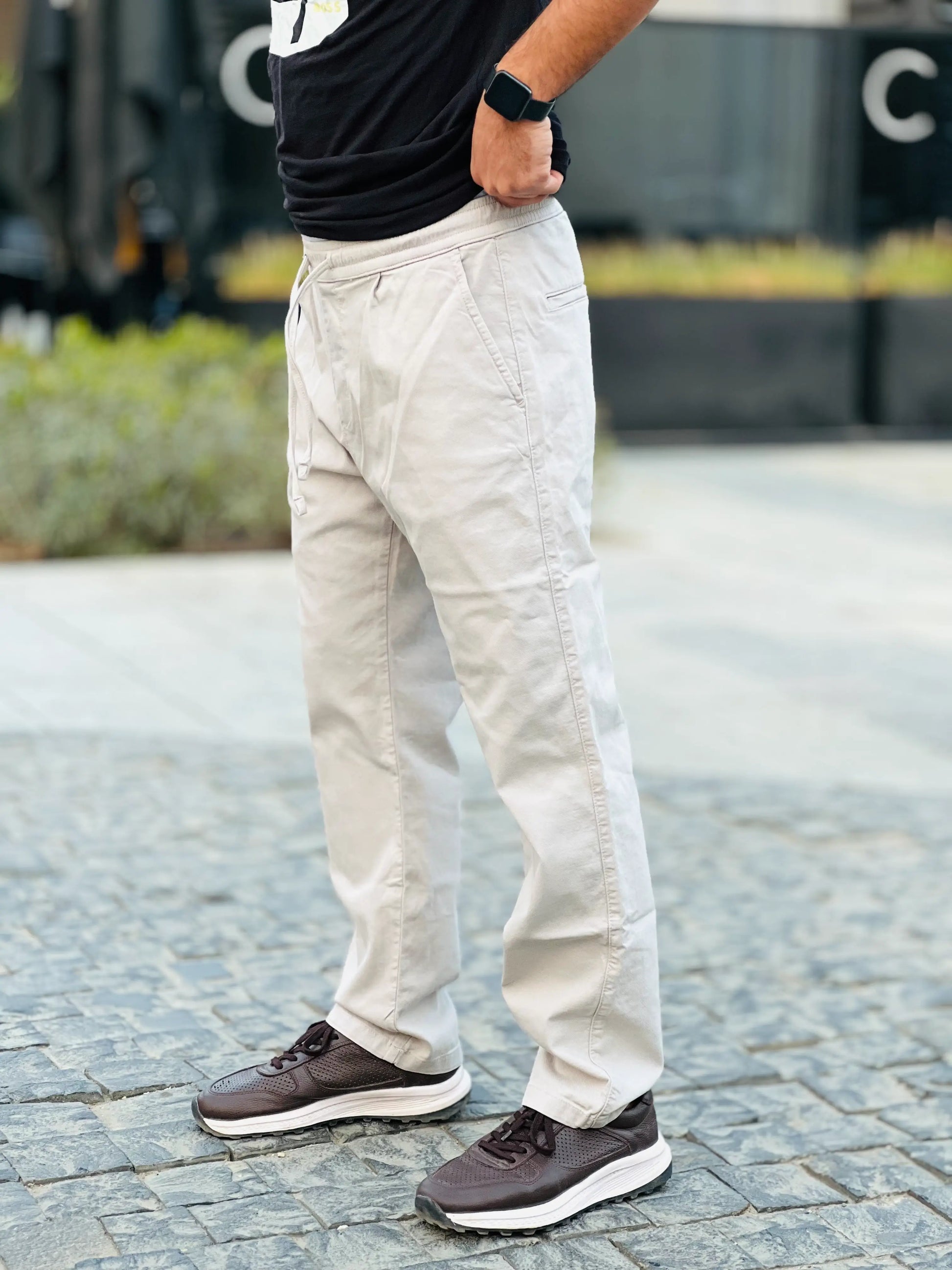 ZARA CANVAS STRAIGHT TROUSER