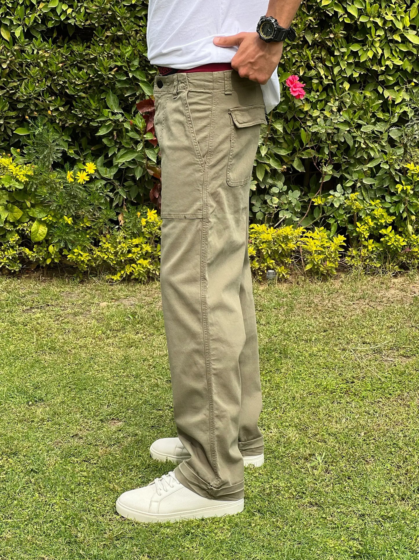 ZARA FADED STRAIGHT LEG TROUSER