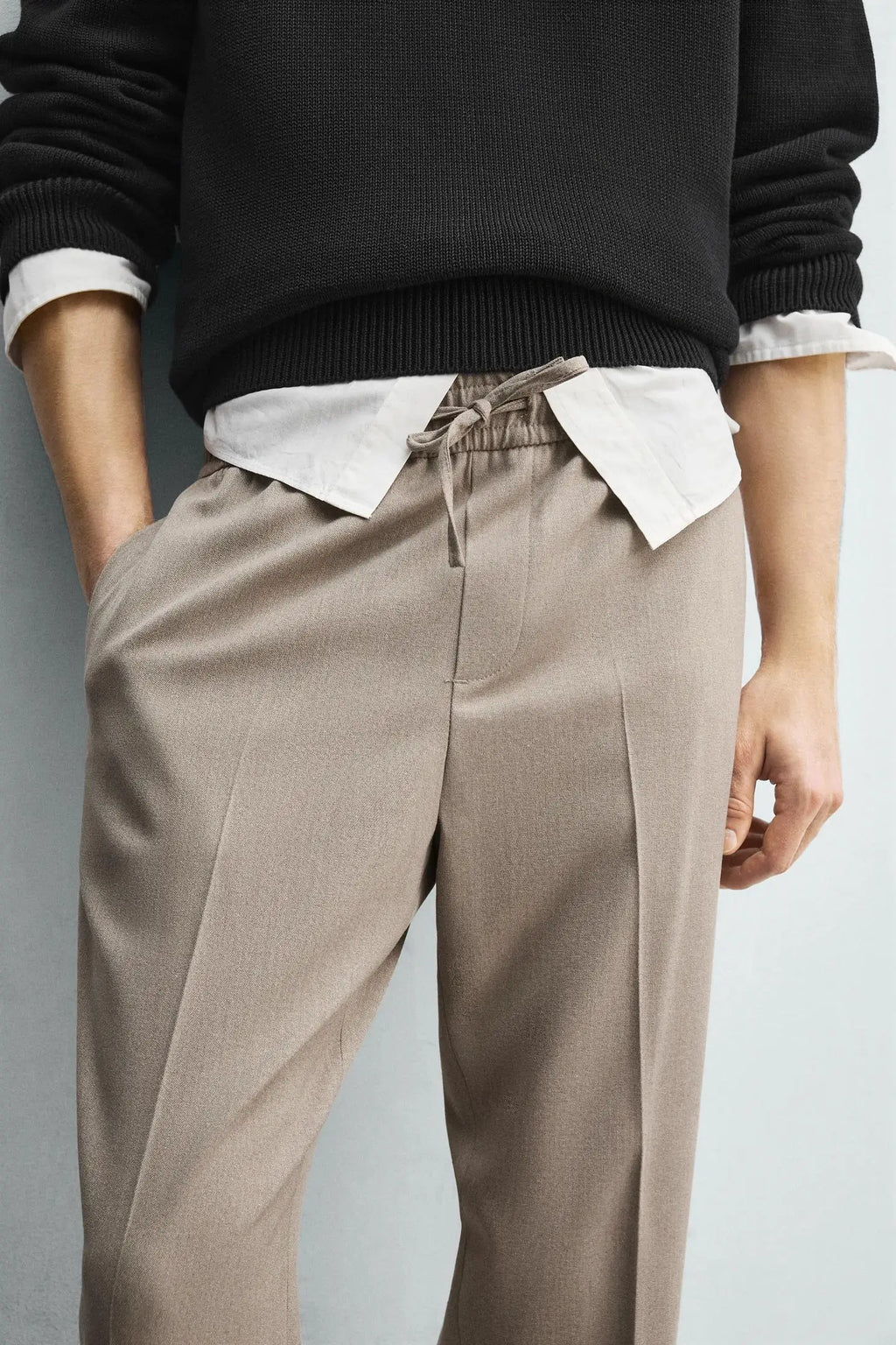 ZARA COMFORT JOGGER WAIST TROUSERS