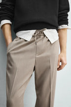 ZARA COMFORT JOGGER WAIST TROUSERS