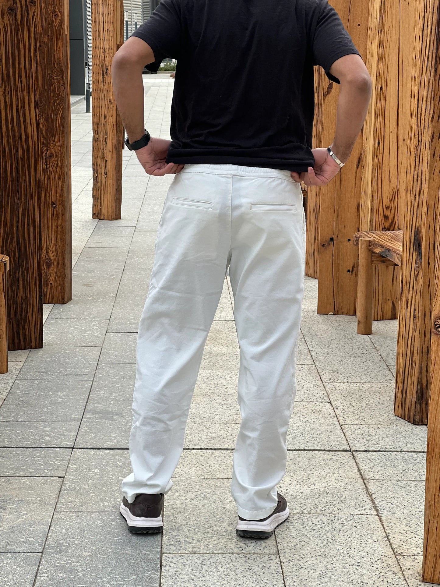 ZARA CANVAS STRAIGHT TROUSER