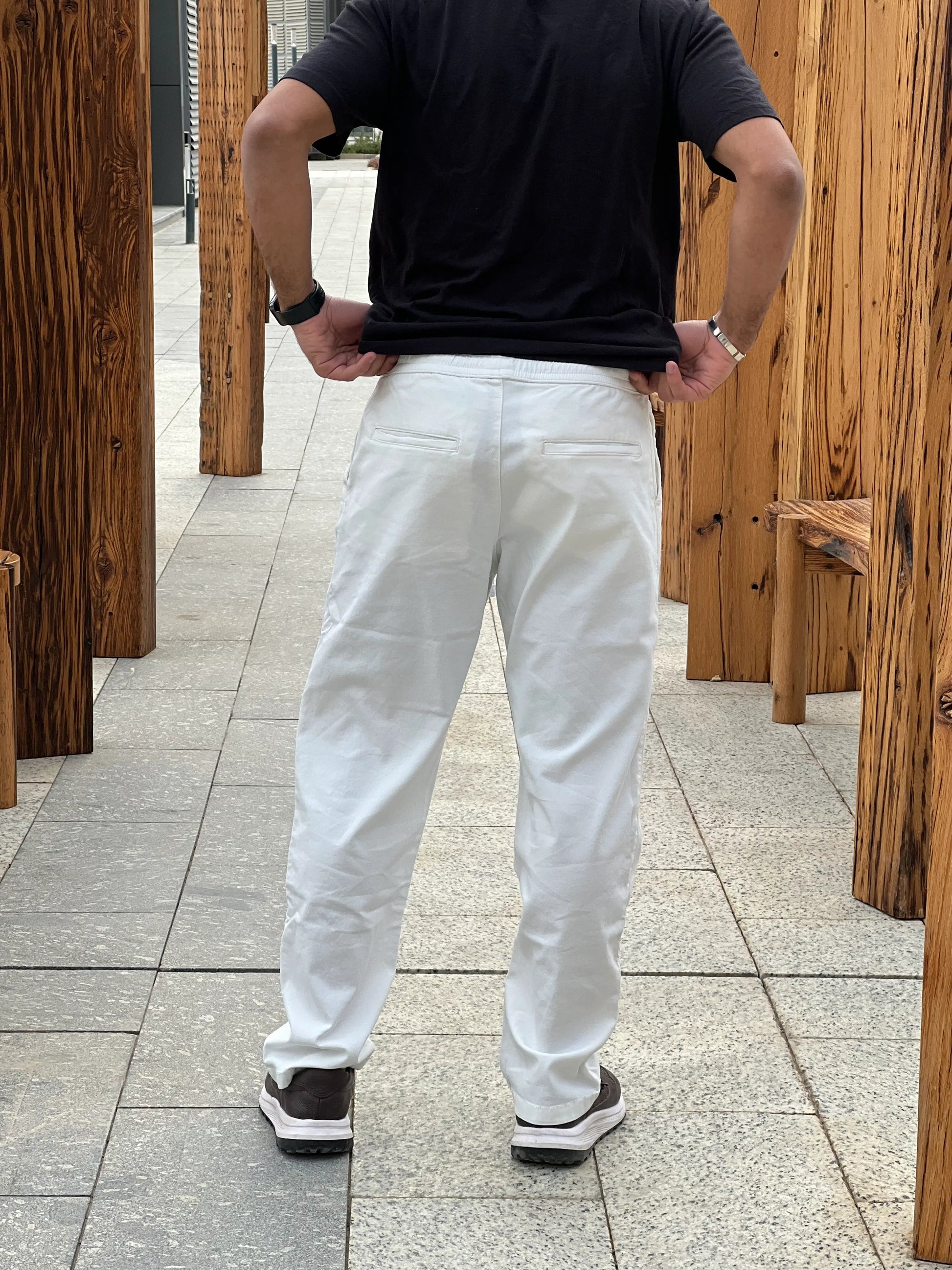 ZARA CANVAS STRAIGHT TROUSER