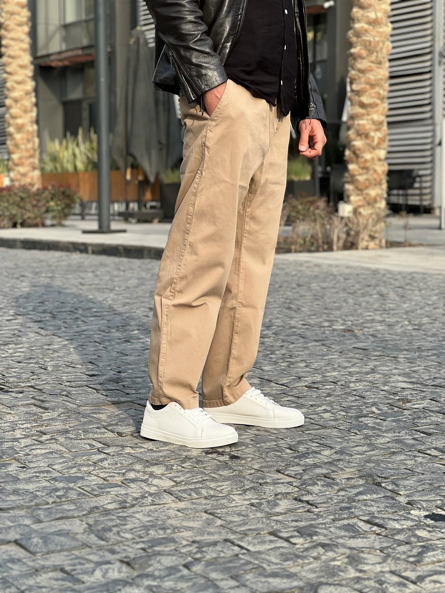 ZARA CANVAS STRAIGHT TROUSER