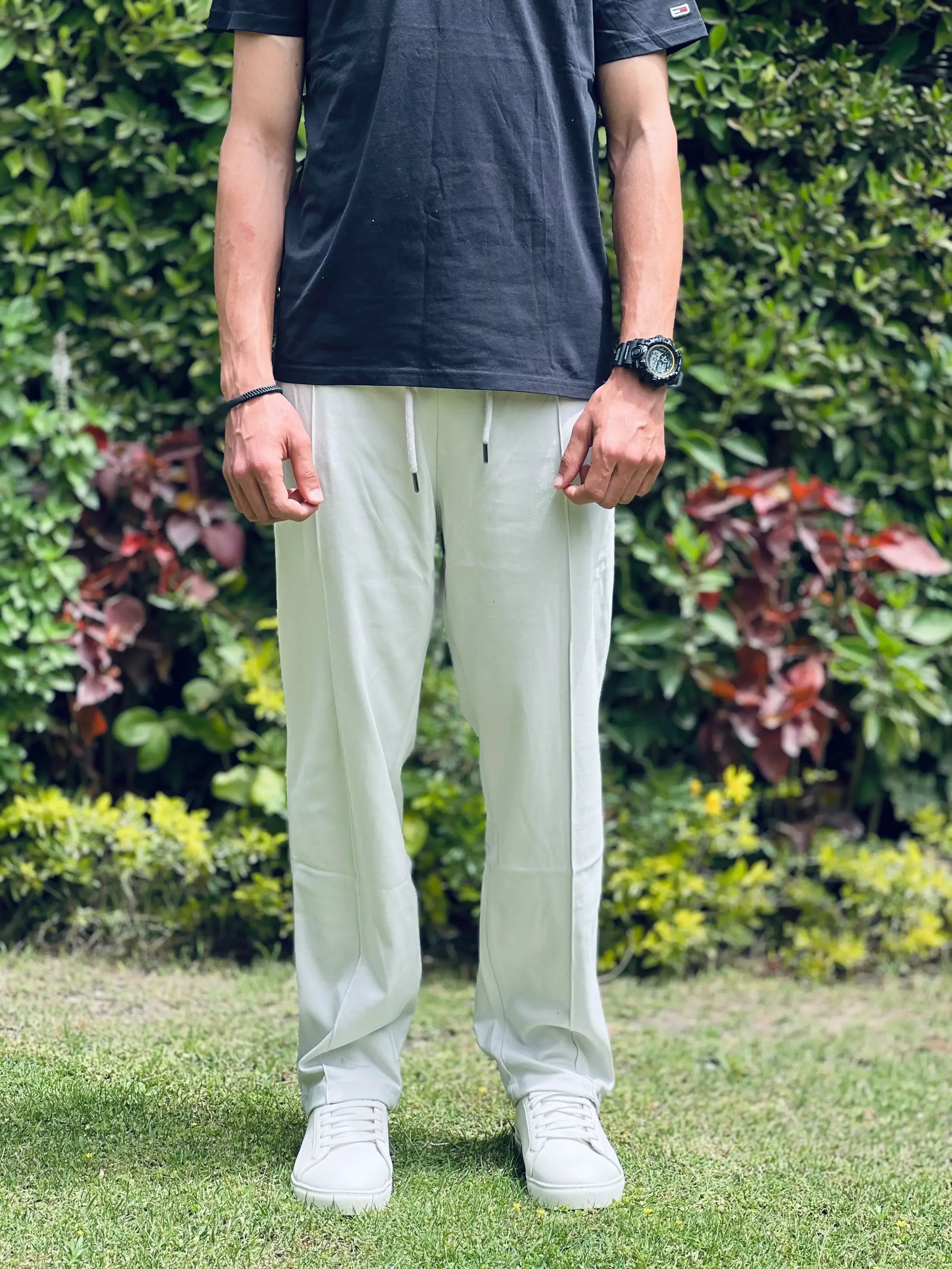 zara relaxed interlock jogging pants