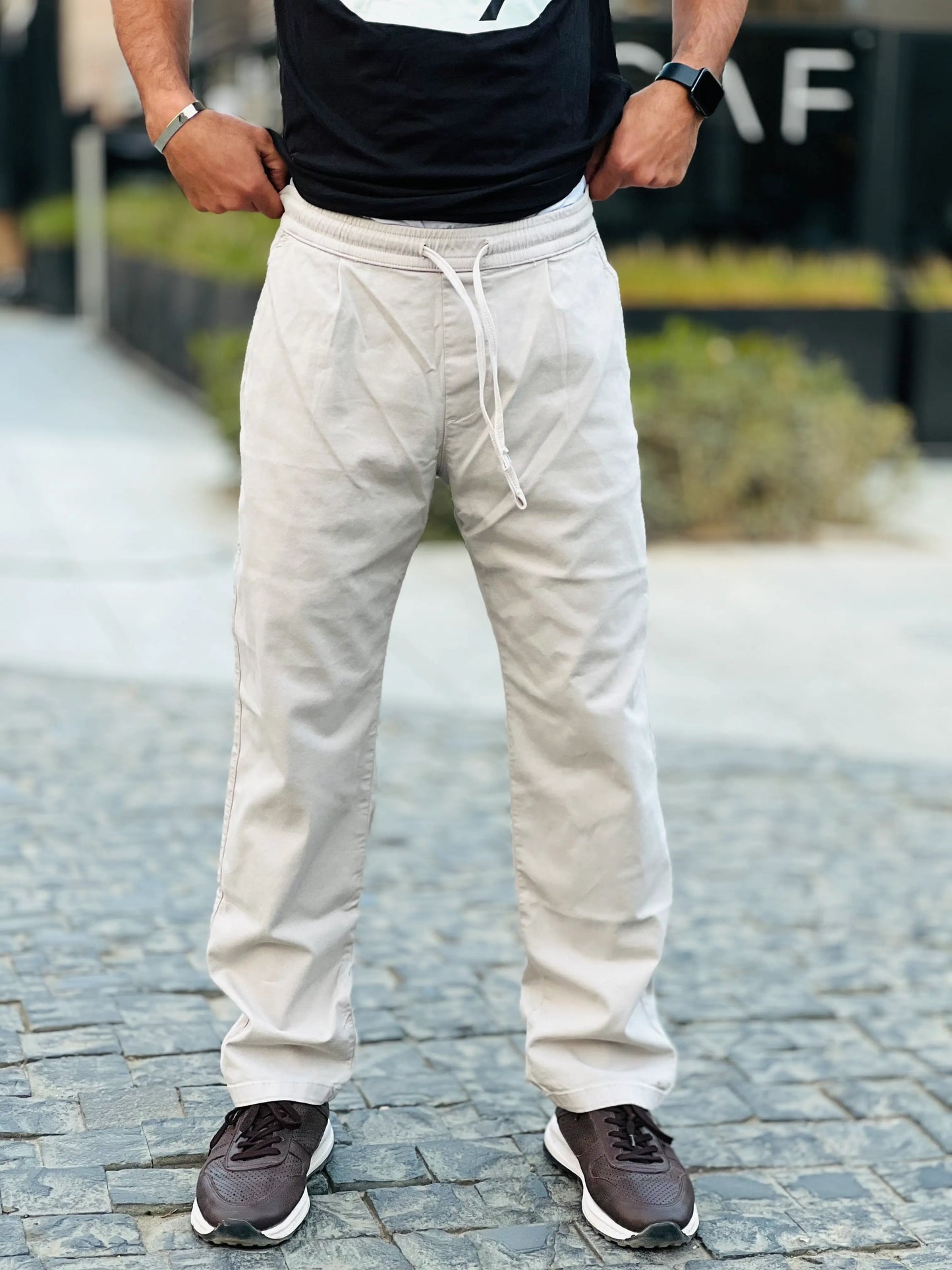 ZARA CANVAS STRAIGHT TROUSER