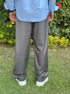 zara classic wide leg trousers