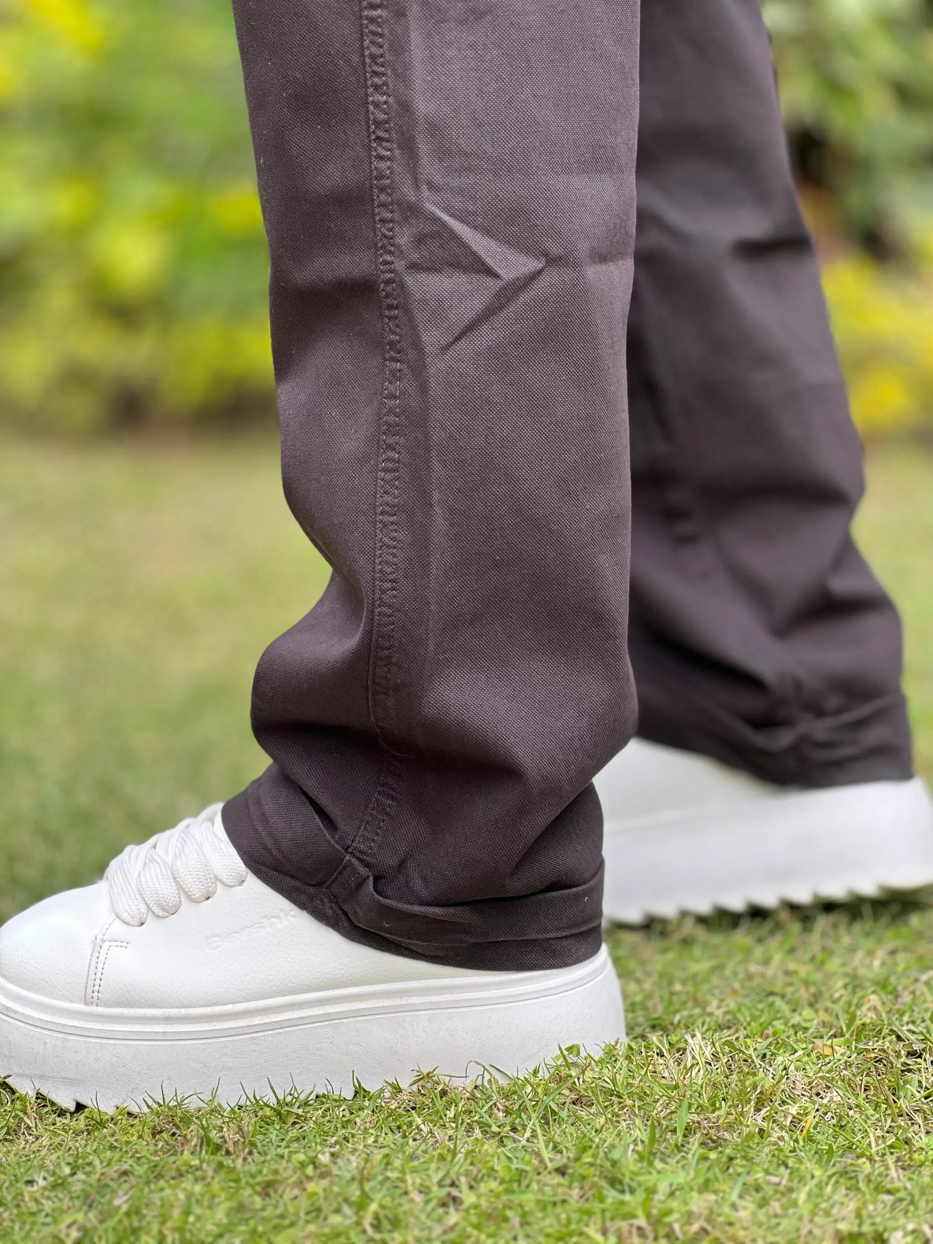 zara faded straight leg trouser