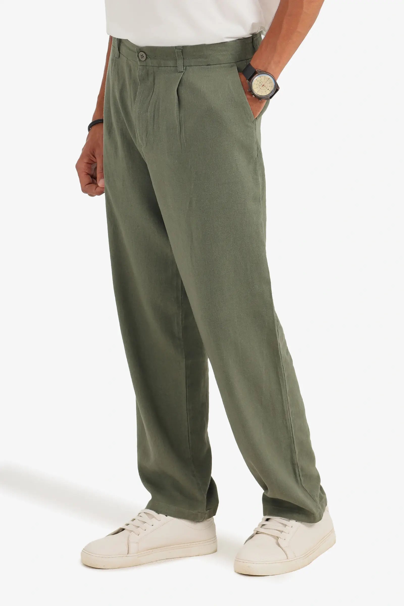 zara regular linen pant