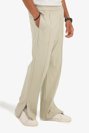 zara interlock zipper pants