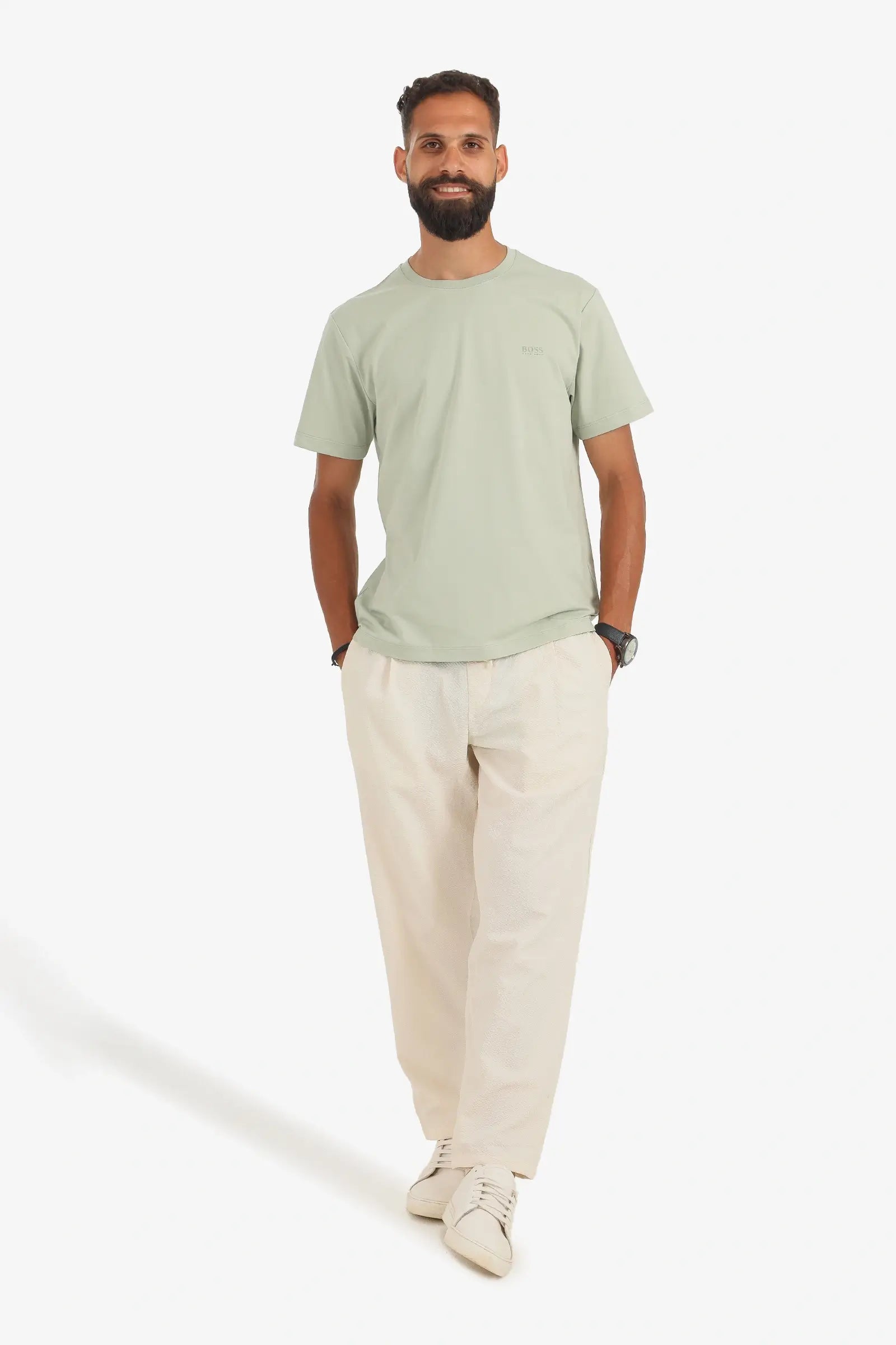 ZARA TEXTURED SUMMER TROUSERS