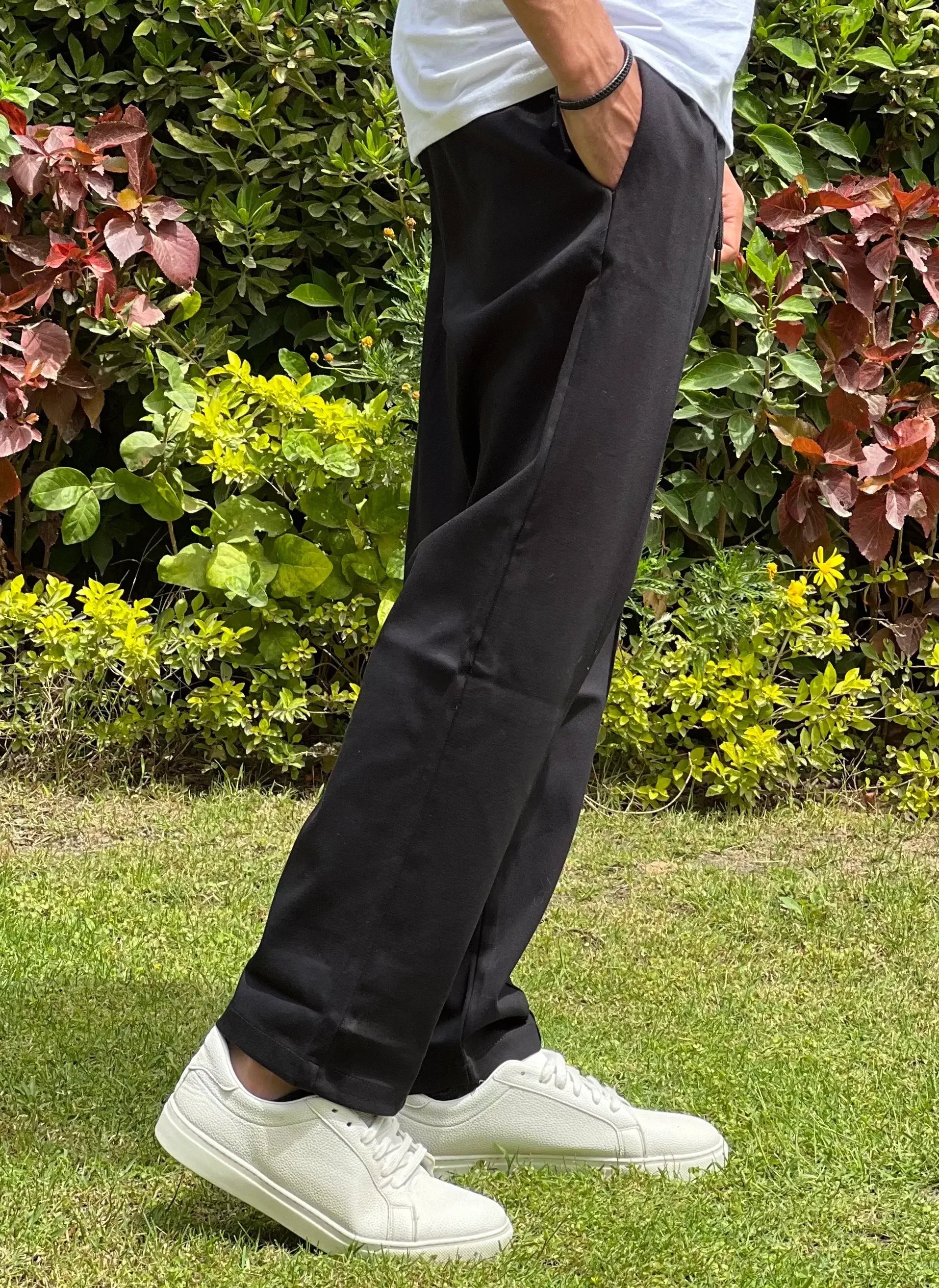 zara relaxed interlock jogging pants