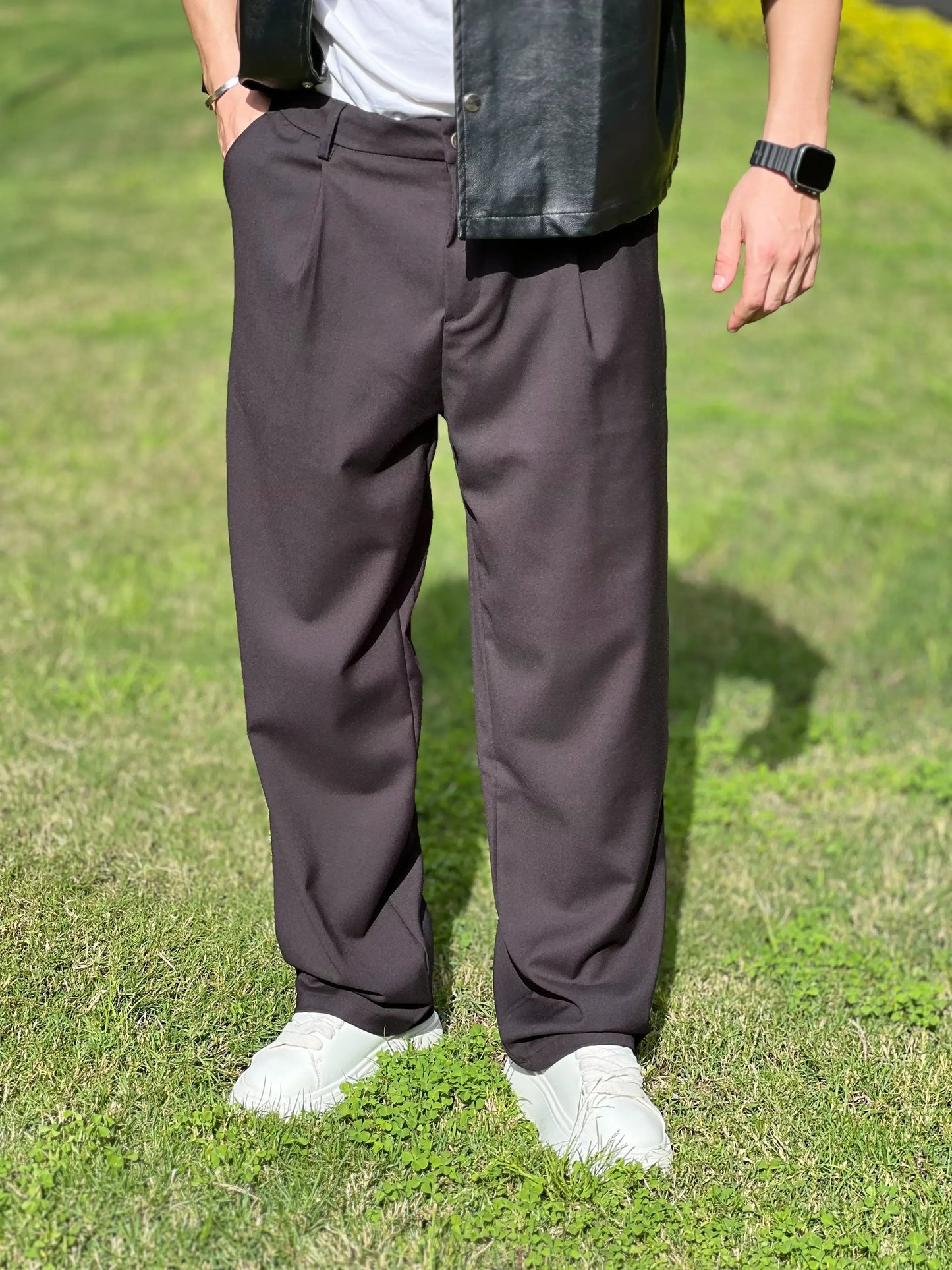 ZARA CLASSIC WIDE LEG TROUSERS