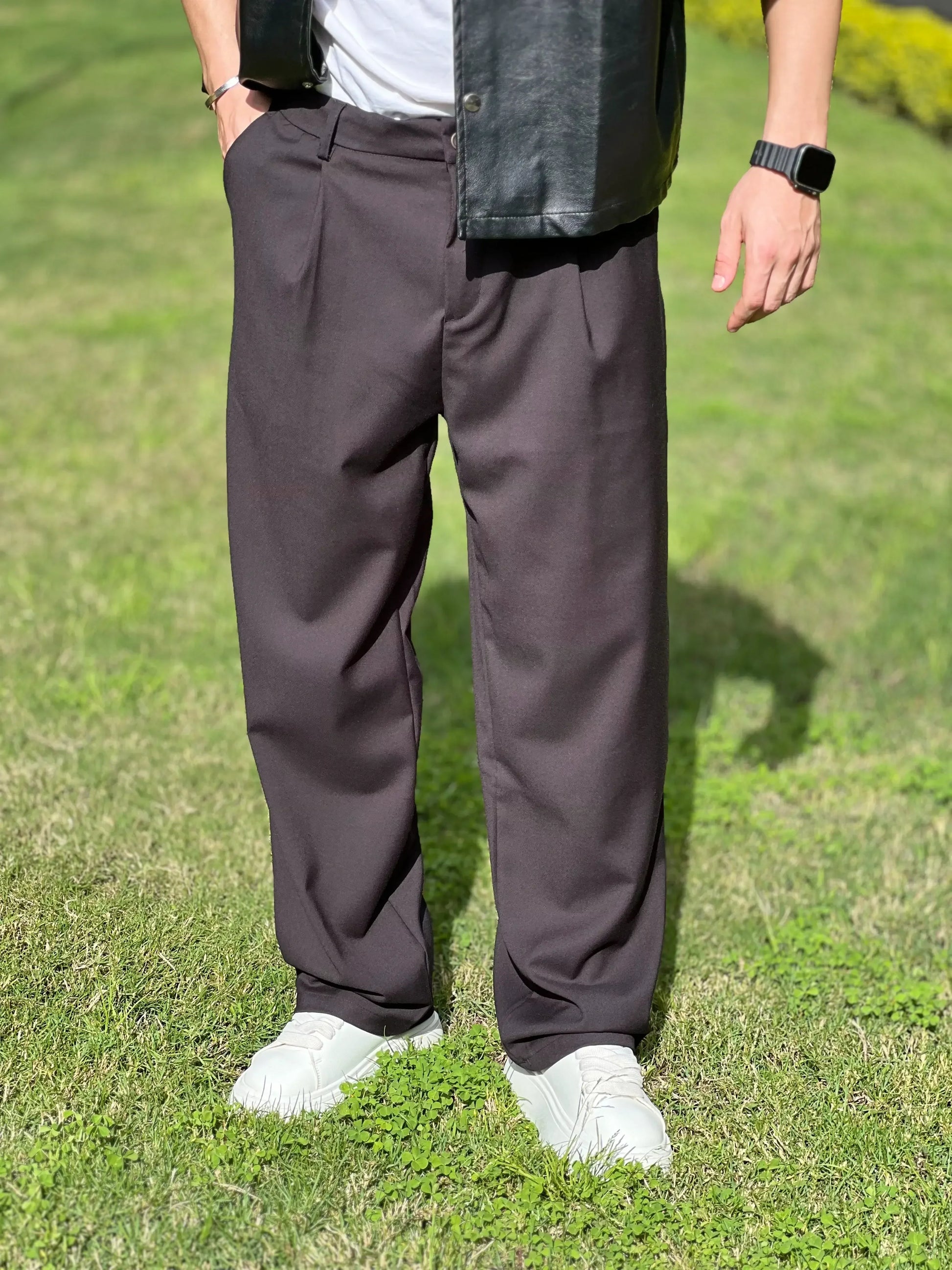 ZARA CLASSIC WIDE LEG TROUSERS