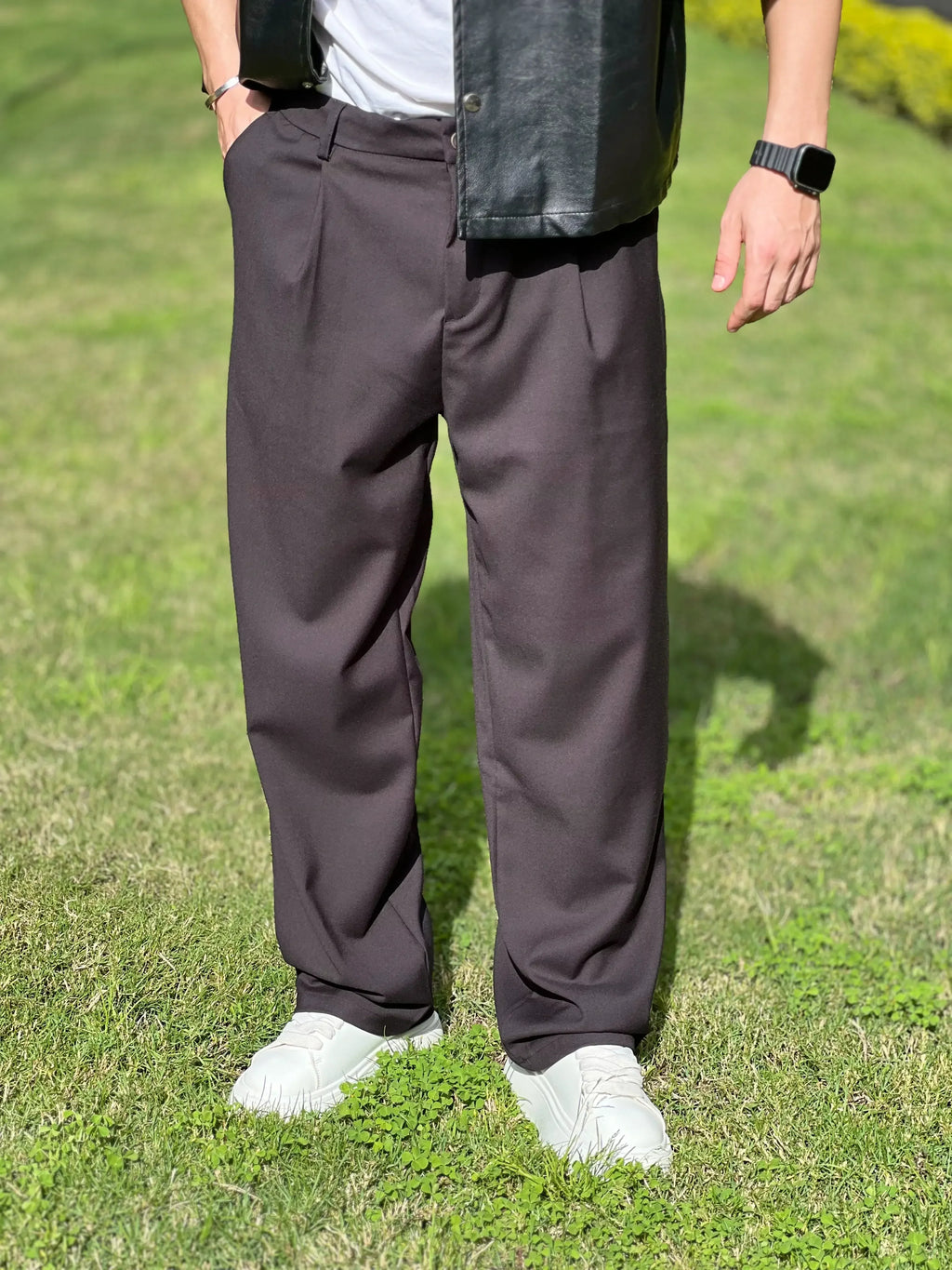zara classic wide leg trousers