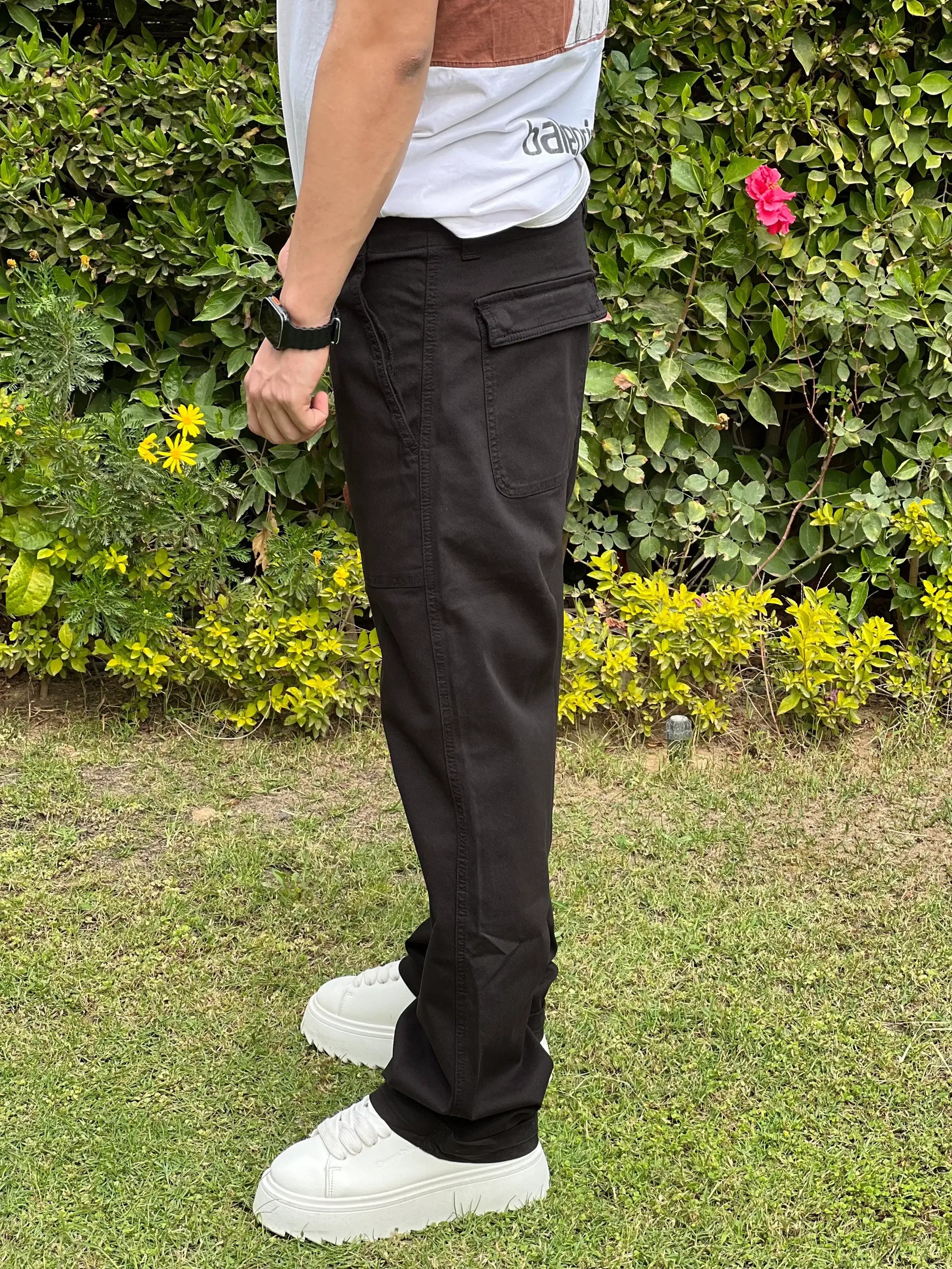 ZARA FADED STRAIGHT LEG TROUSER