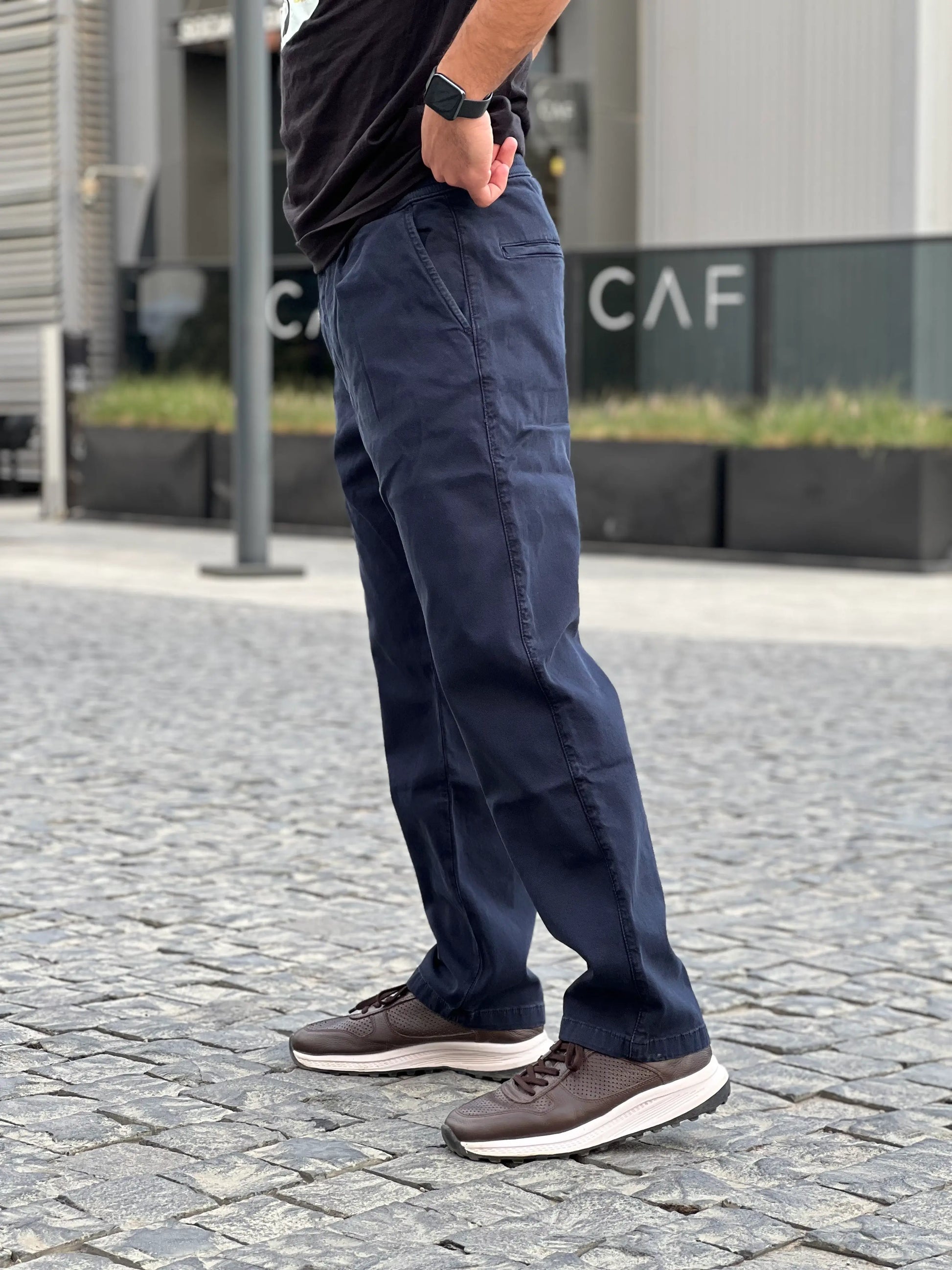 ZARA CANVAS STRAIGHT TROUSER