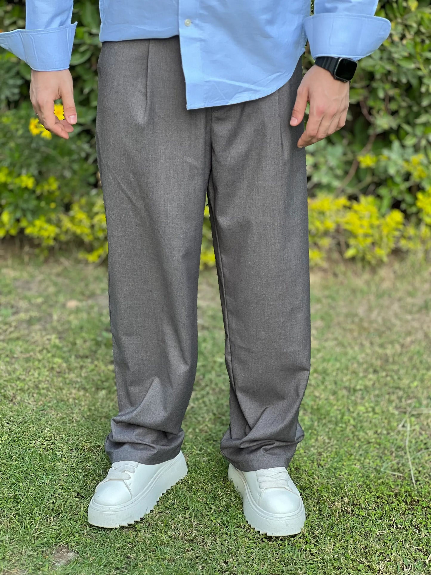 ZARA CLASSIC WIDE LEG TROUSERS