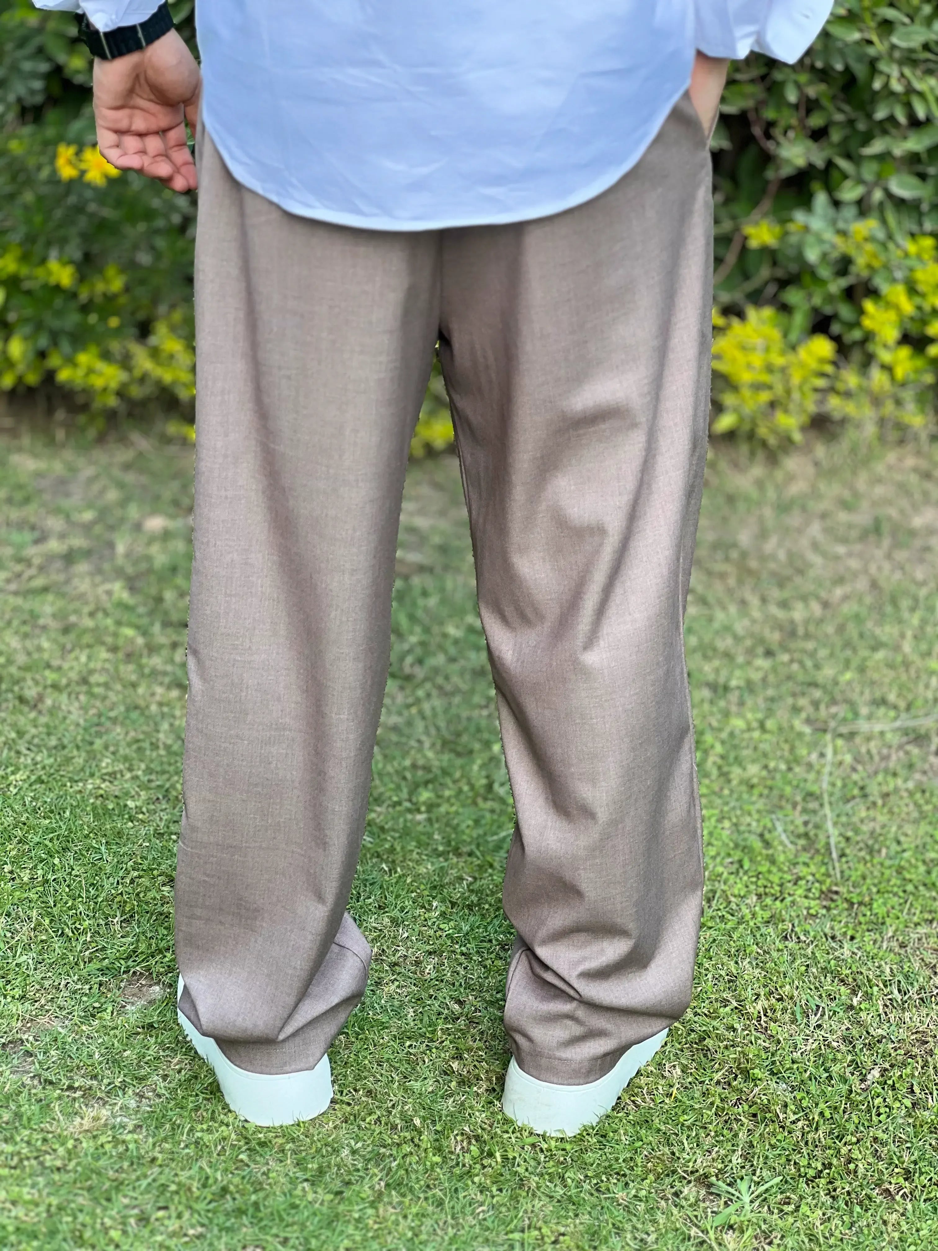 zara classic wide leg trousers