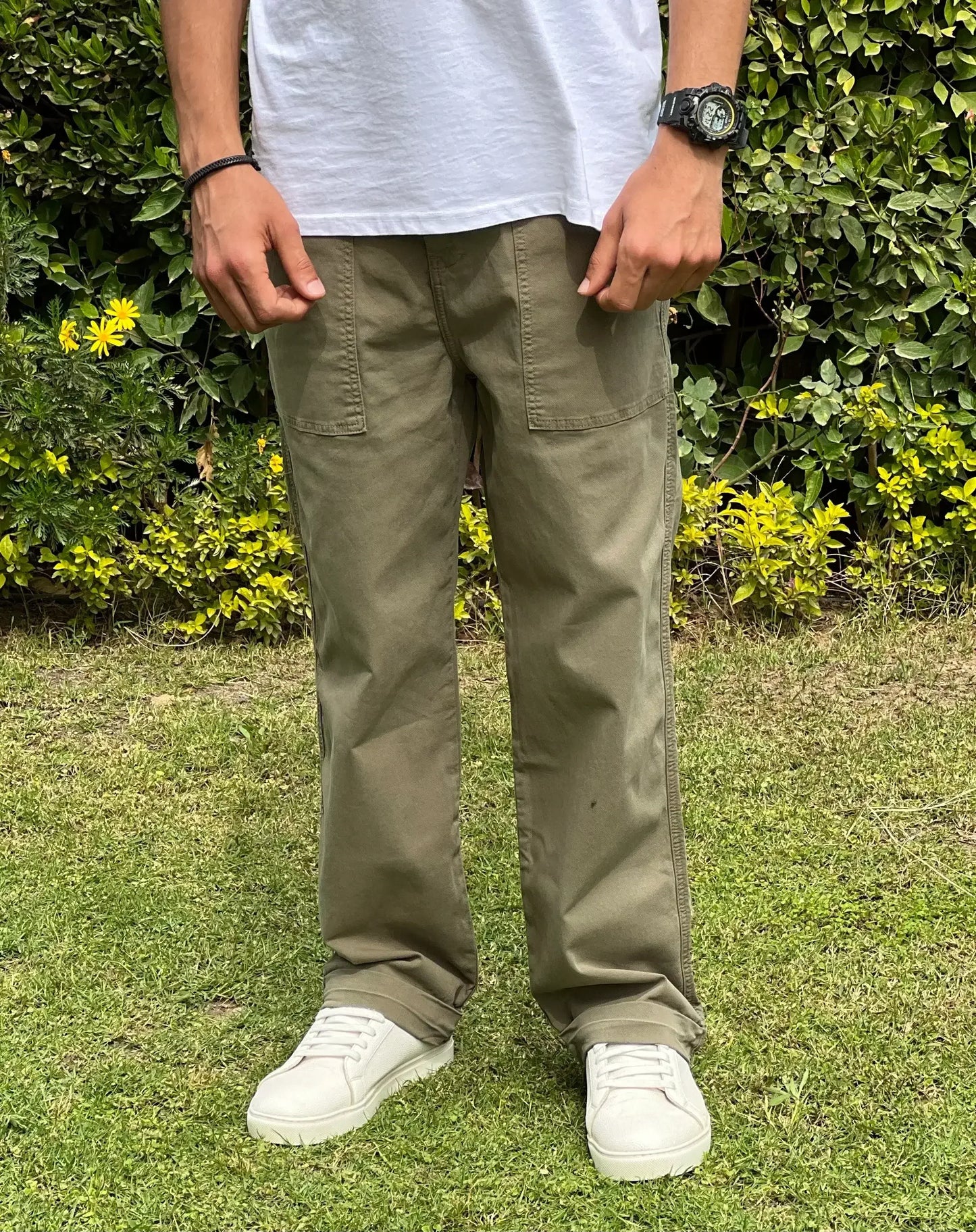 ZARA FADED STRAIGHT LEG TROUSER