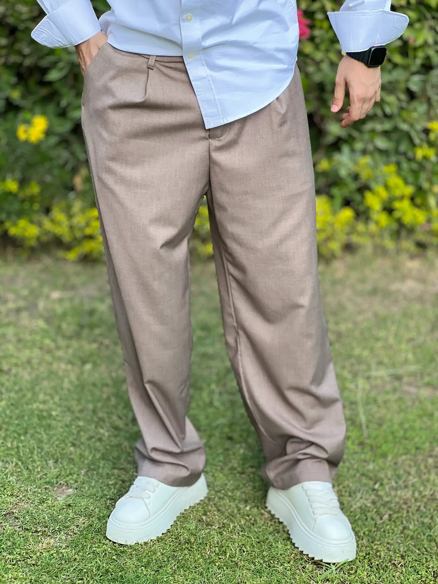 ZARA CLASSIC WIDE LEG TROUSERS