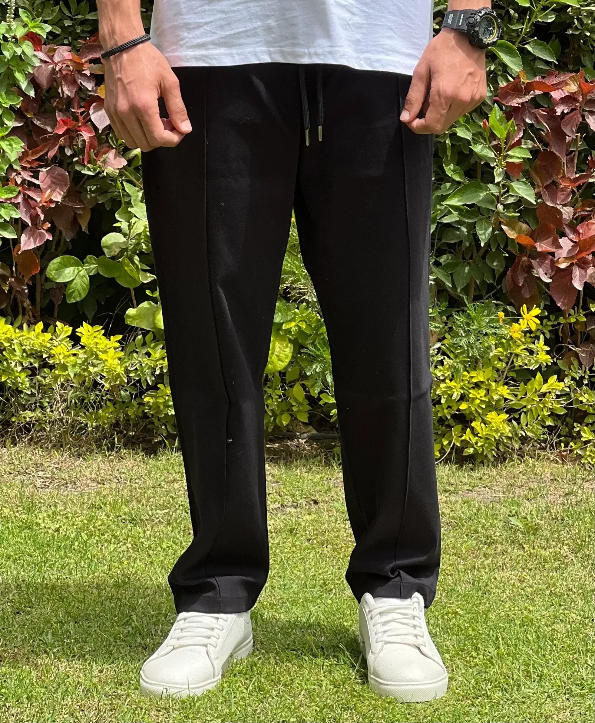 zara relaxed interlock jogging pants