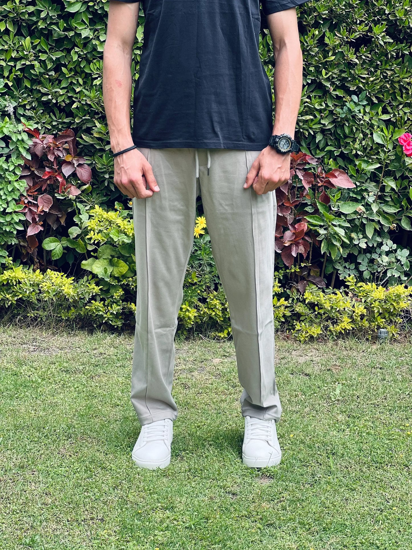 ZARA RELAXED INTERLOCK JOGGING PANTS