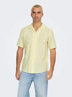zara cotton-linen blend shirt