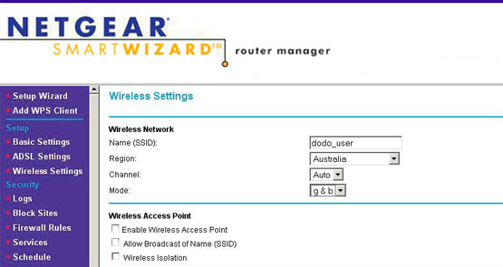 netgear router default IP 